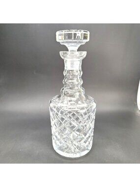 Wedgwood Lead Crystal Decanter Drambuie Round Lidded 11" Heavy Beautiful! Cr607